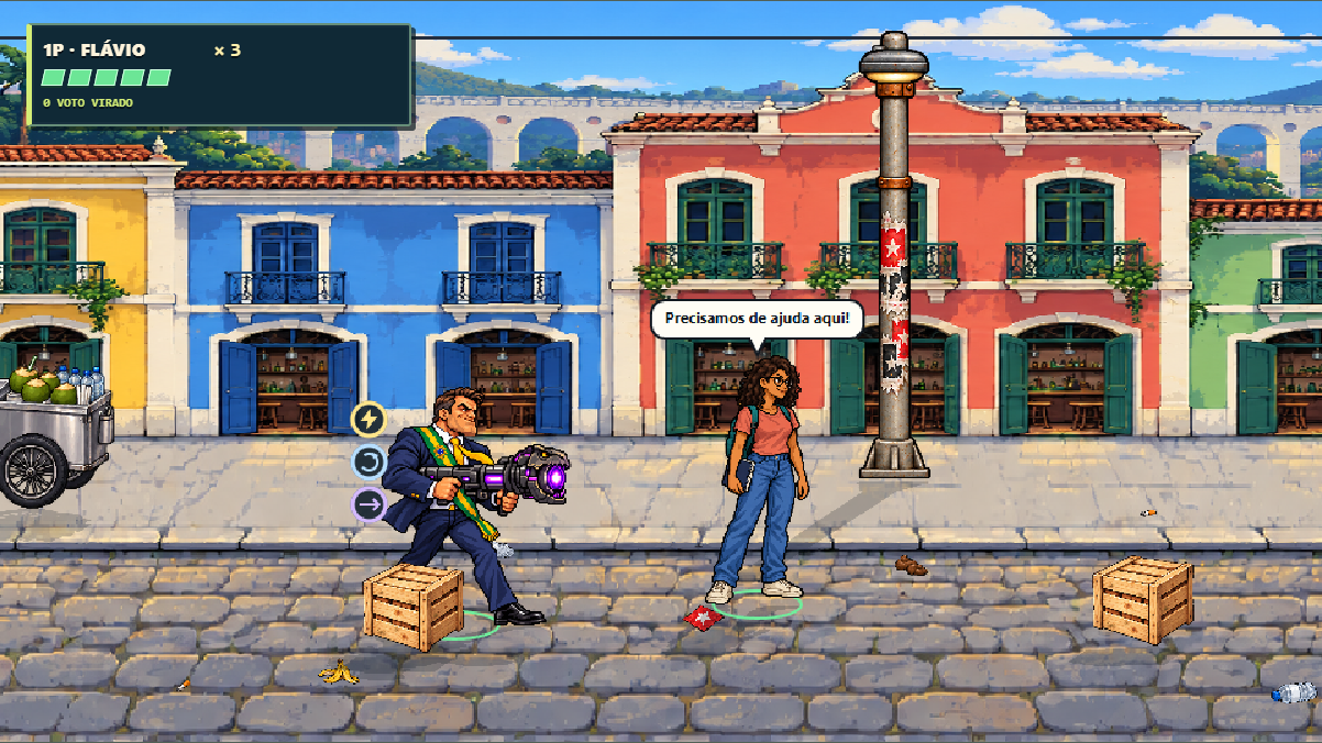 Prévia em pixel art da Lapa